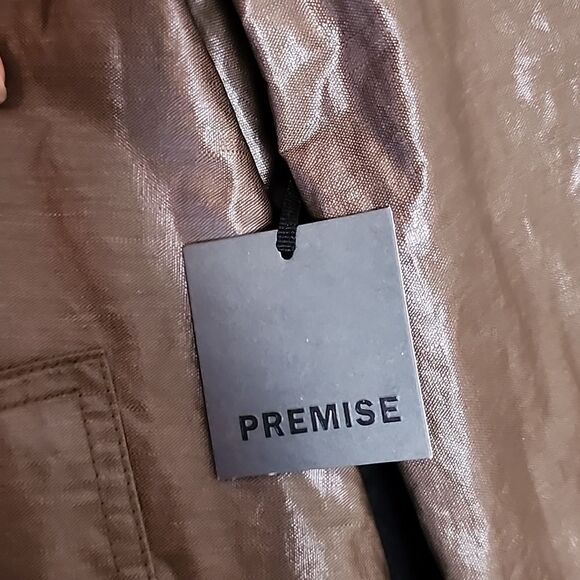 Premise Brown Linen Blend Jacket L / XL NWT - Picture 8 of 8